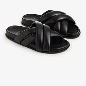Anine Bing Black Leather Sandals
